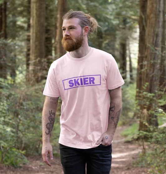 Men's Skier Censor Bar Organic Tee