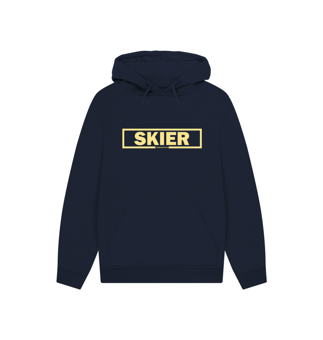 Navy Printed Hoody Front