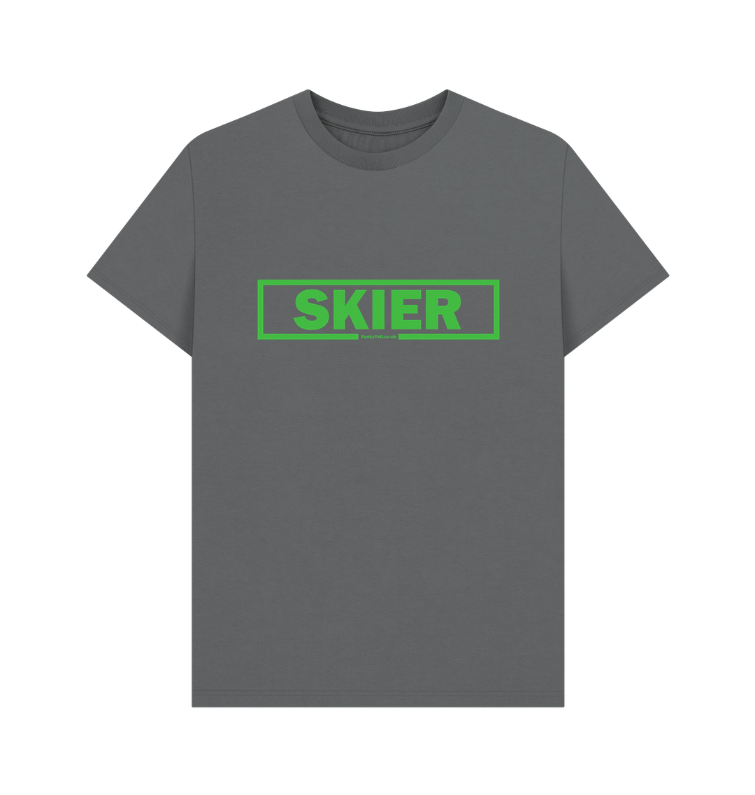 Slate Grey Printed T-shirt Front