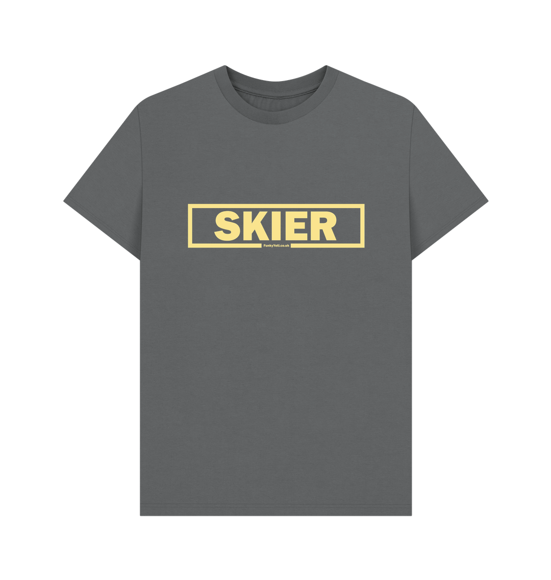 Slate Grey Printed T-shirt Front