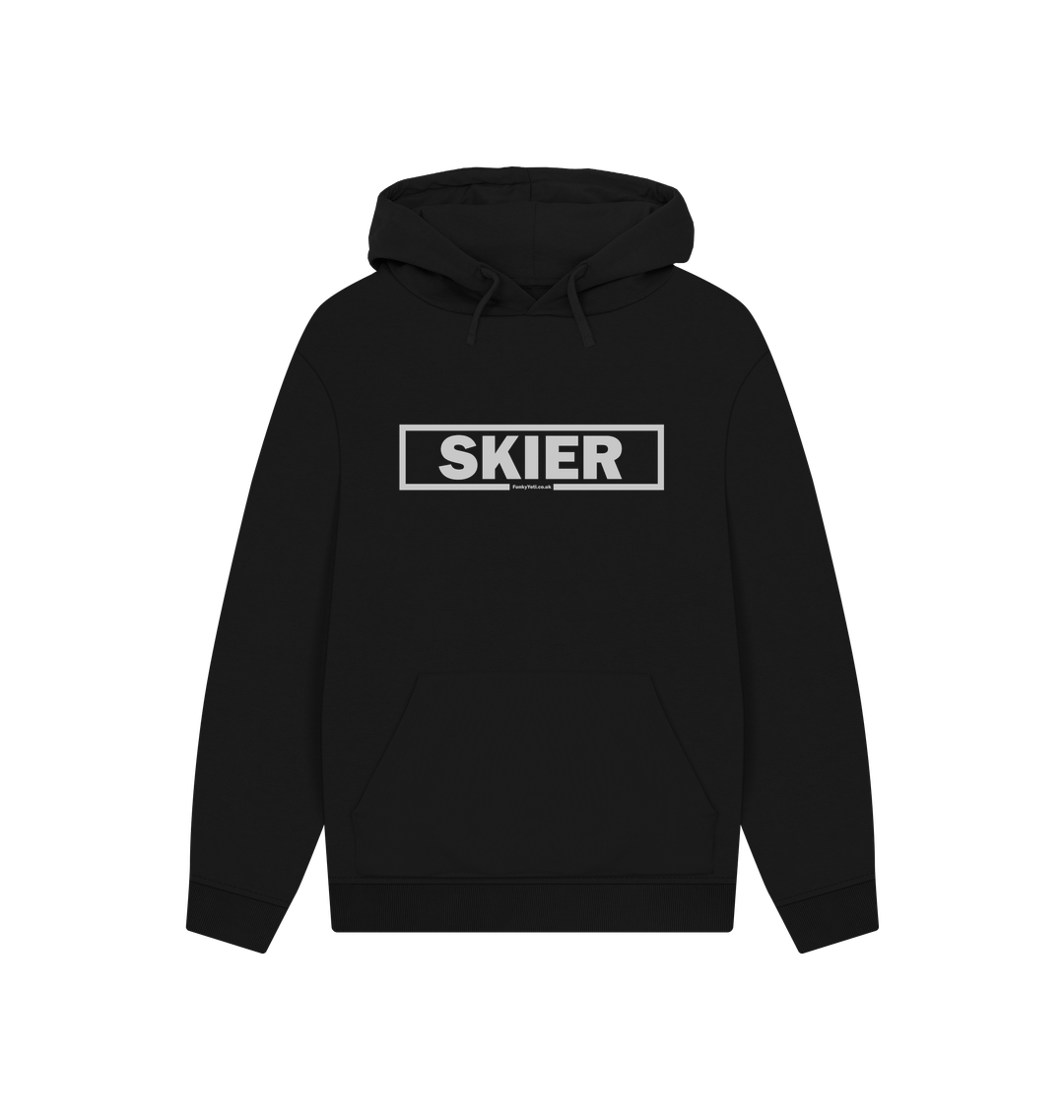 Black Printed Hoody Front