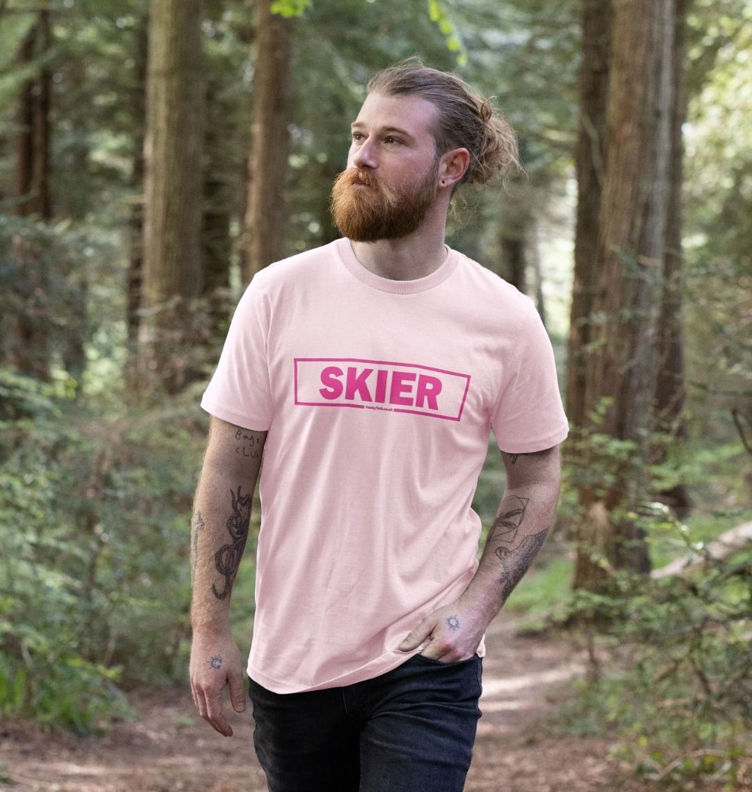 Men's Skier Censor Bar Organic Tee