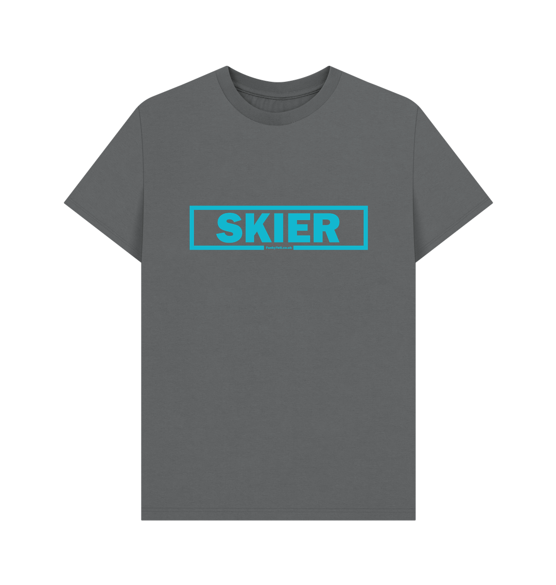 Slate Grey Printed T-shirt Front