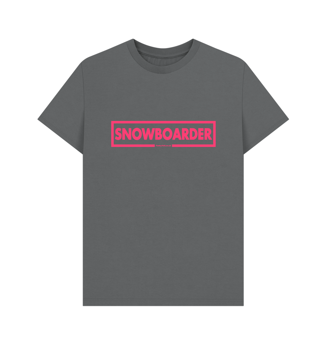 Slate Grey Printed T-shirt Front