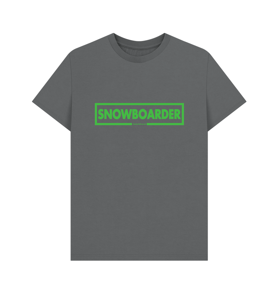 Slate Grey Printed T-shirt Front