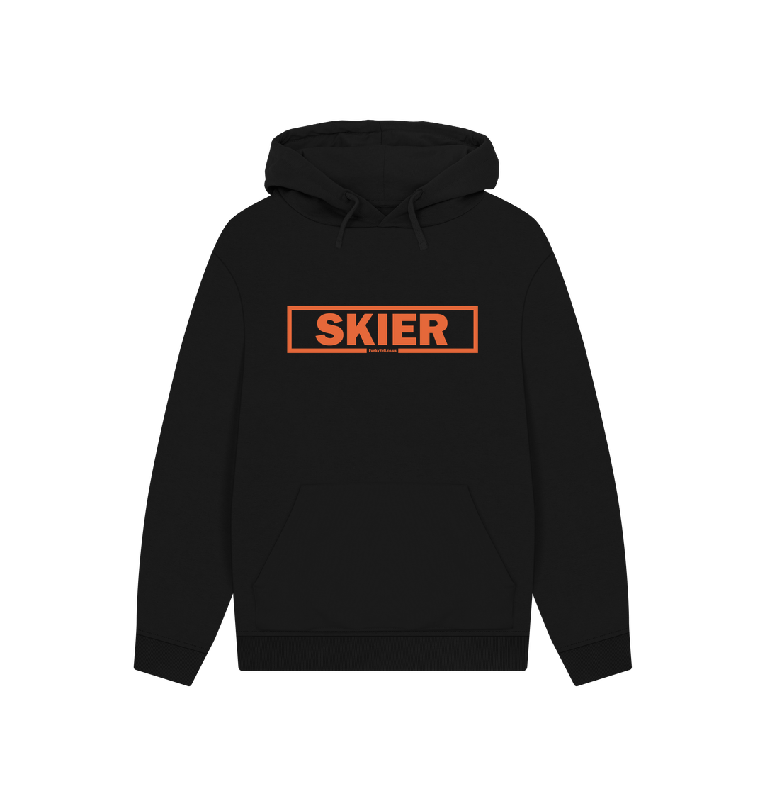 Black Printed Hoody Front