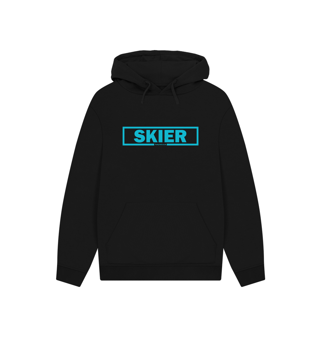 Black Printed Hoody Front