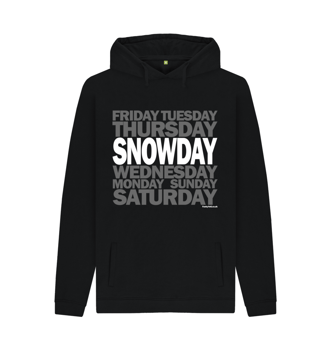 Black Printed Hoody Front