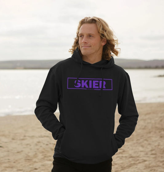 Men's Skier Censor Bar Organic Pullover Hoodie