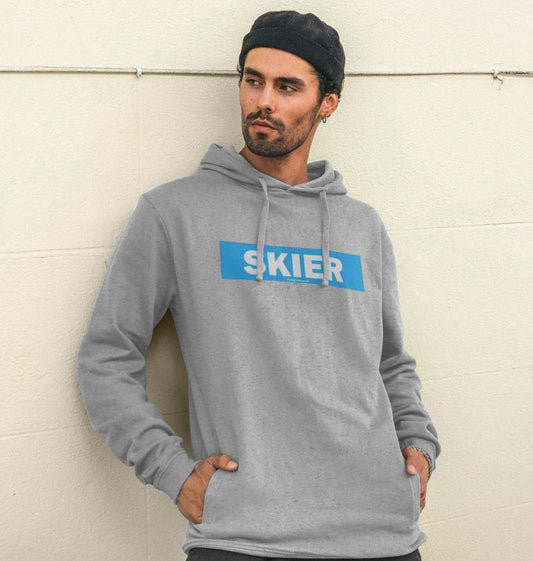 Men's Skier Censor Bar Organic Pullover Hoodie