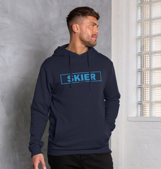 Men's Skier Censor Bar Organic Pullover Hoodie