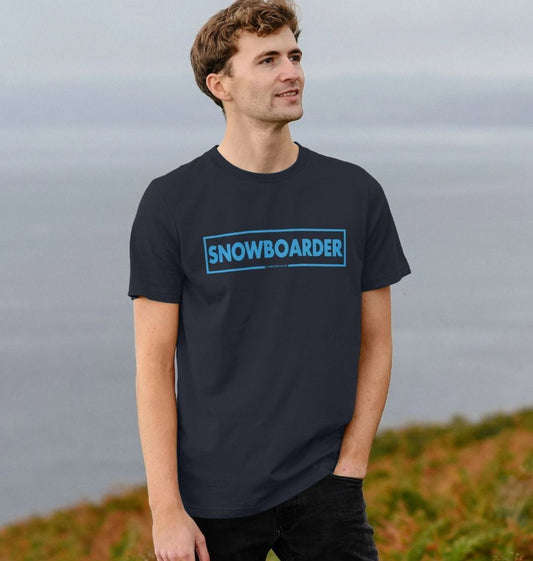 Men's Snowboarder Censor Bar Organic Tee