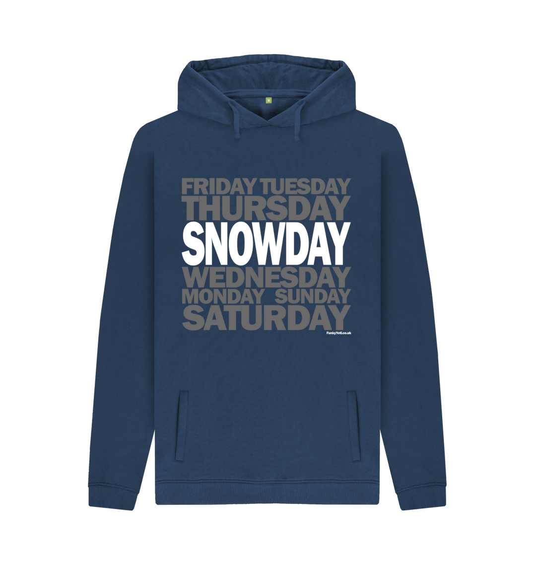 Navy Printed Hoody Front
