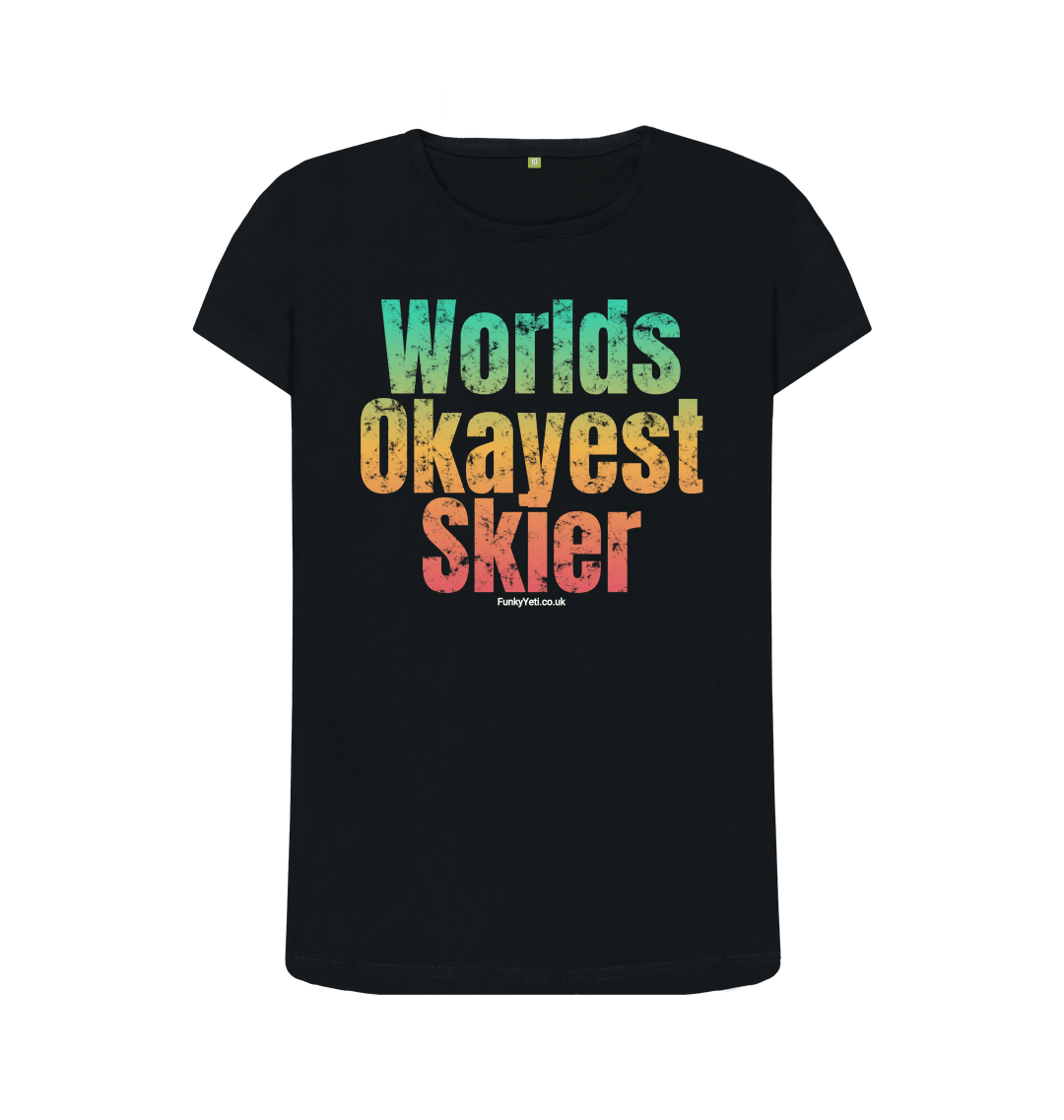Black Printed T-shirt Front