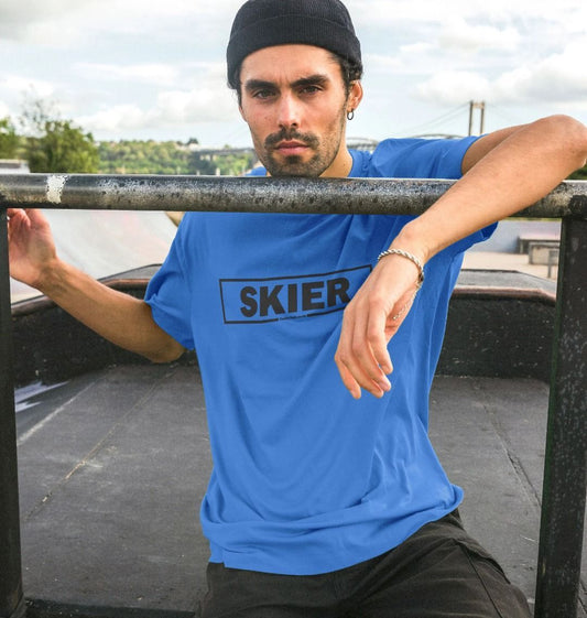 Men's Skier Censor Bar Organic Tee