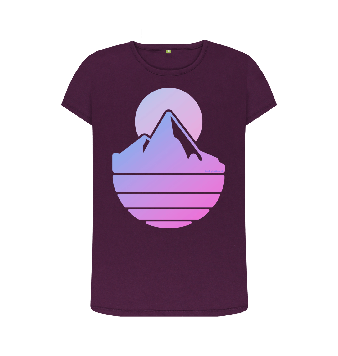 Purple Printed T-shirt Front