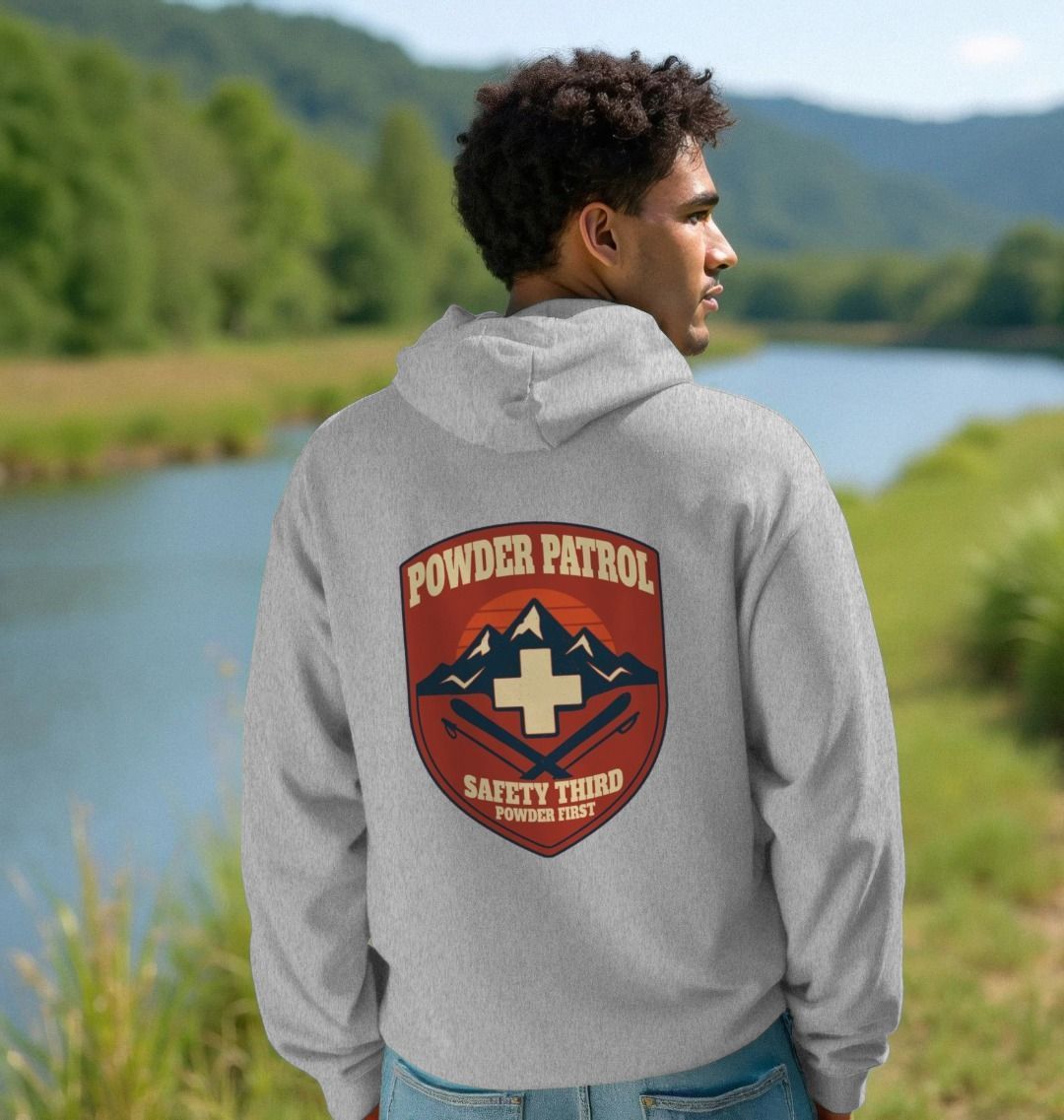 Unisex Powder Patrol Organic Kangaroo Hoodie – Funky Yeti