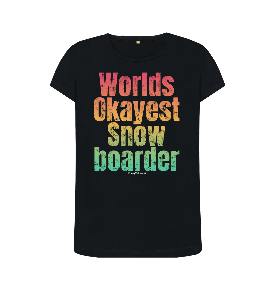 Black Printed T-shirt Front