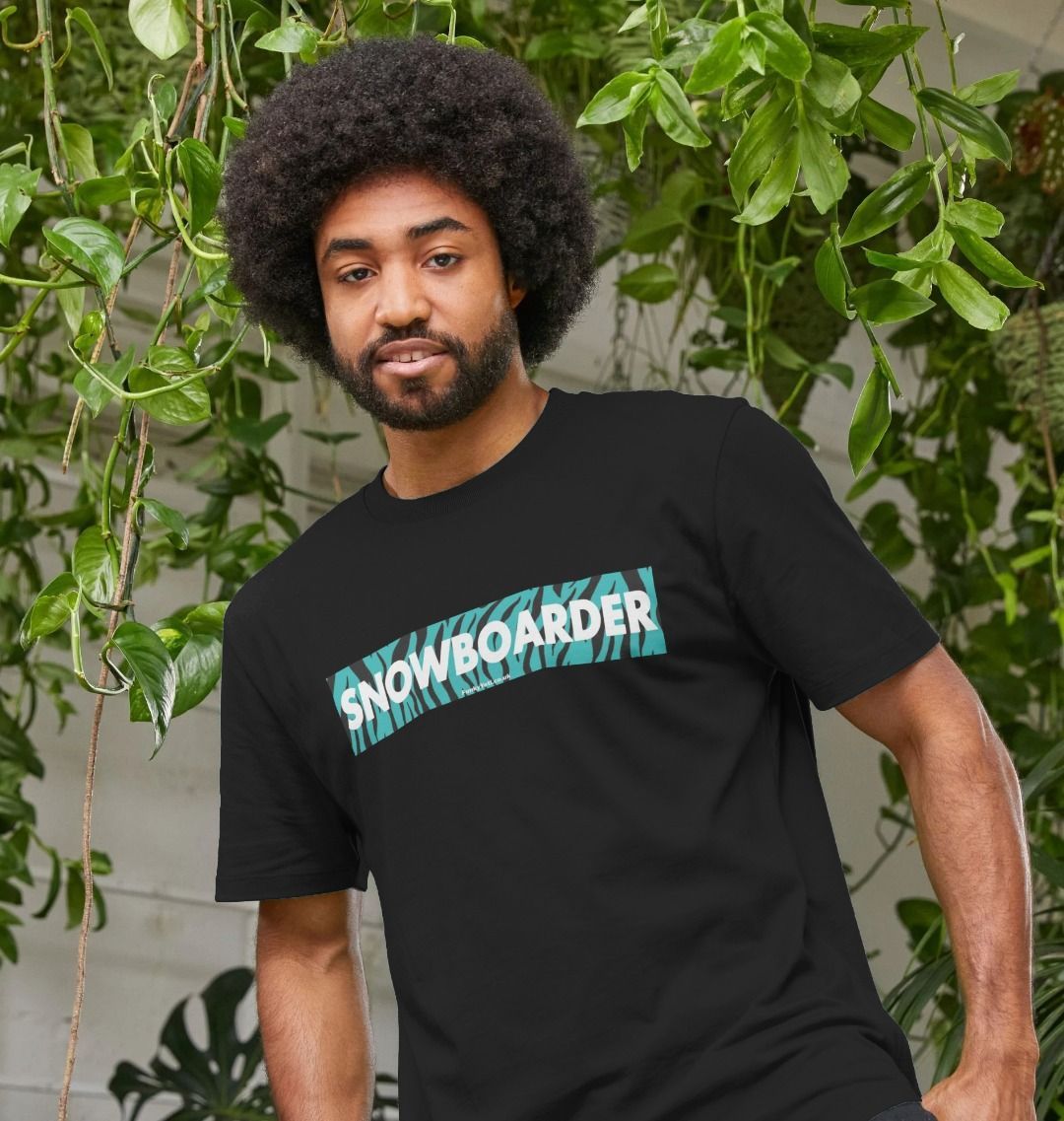Men's Snowboarder Censor Bar Organic Tee