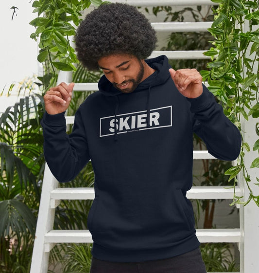 Men's Skier Censor Bar Organic Pullover Hoodie