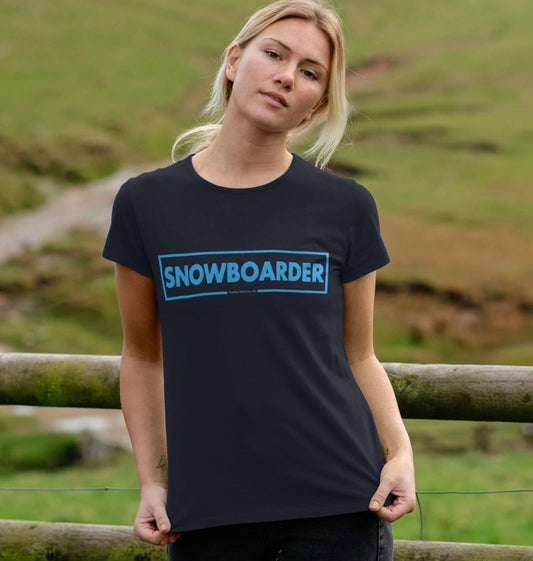 Women's Snowboarder Censor Bar Organic Tee