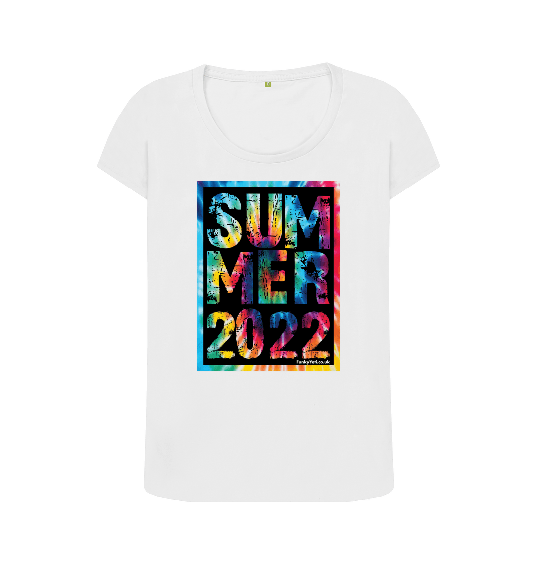 White Printed T-shirt Front
