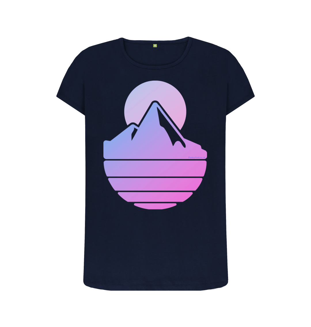 Navy Blue Printed T-shirt Front
