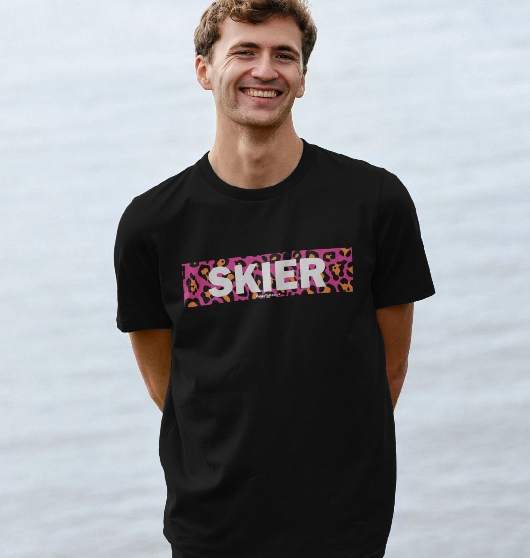 Men's Skier Censor Bar Organic Tee