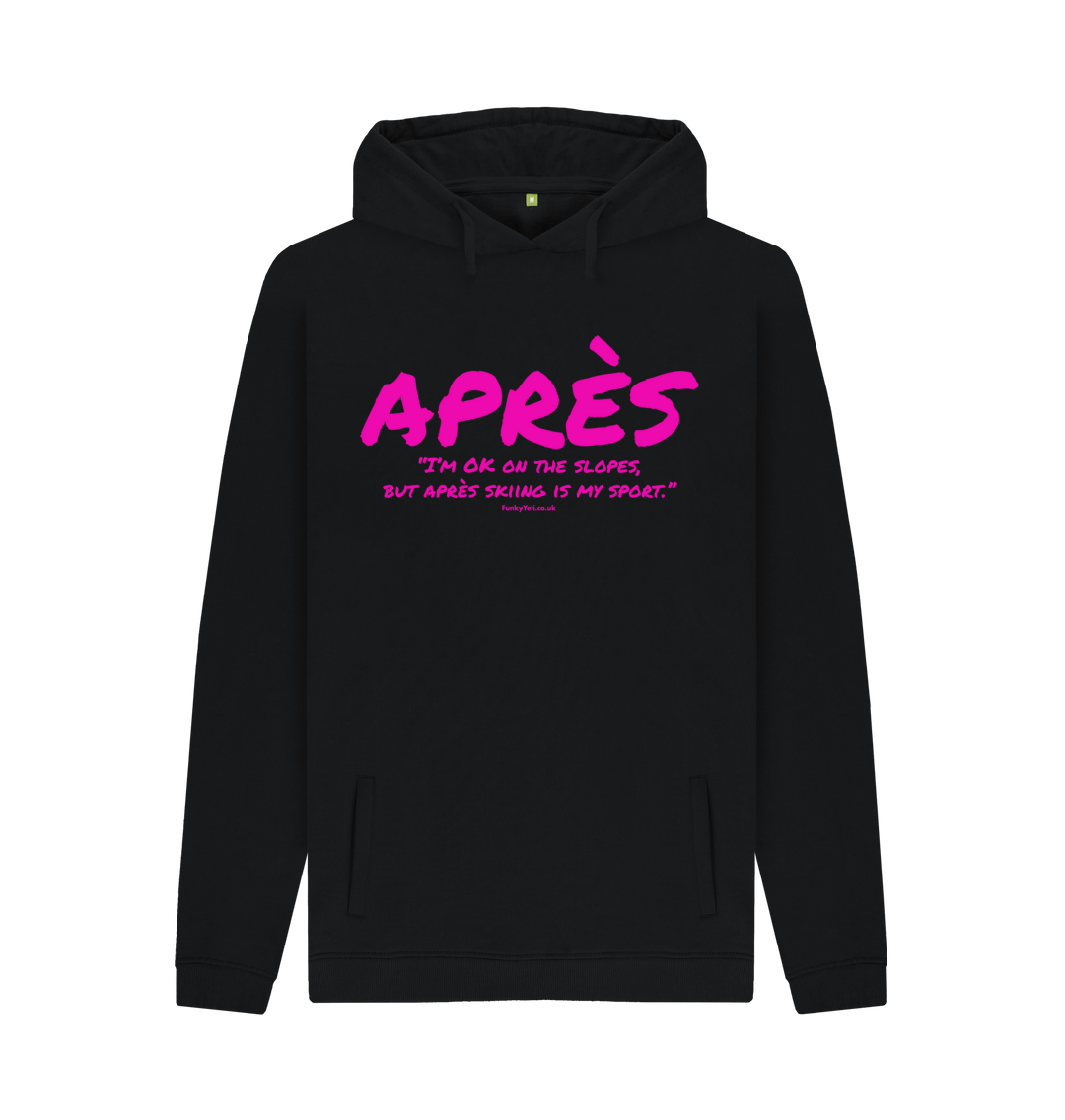 Black Printed Hoody Front