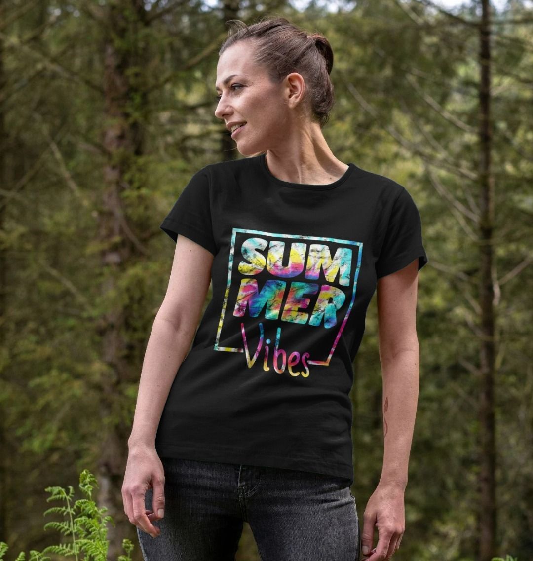 Women's Summer Vibes Organic Tee