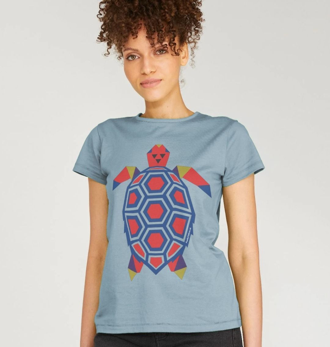 Women's Polygon Turtle Organic Tee