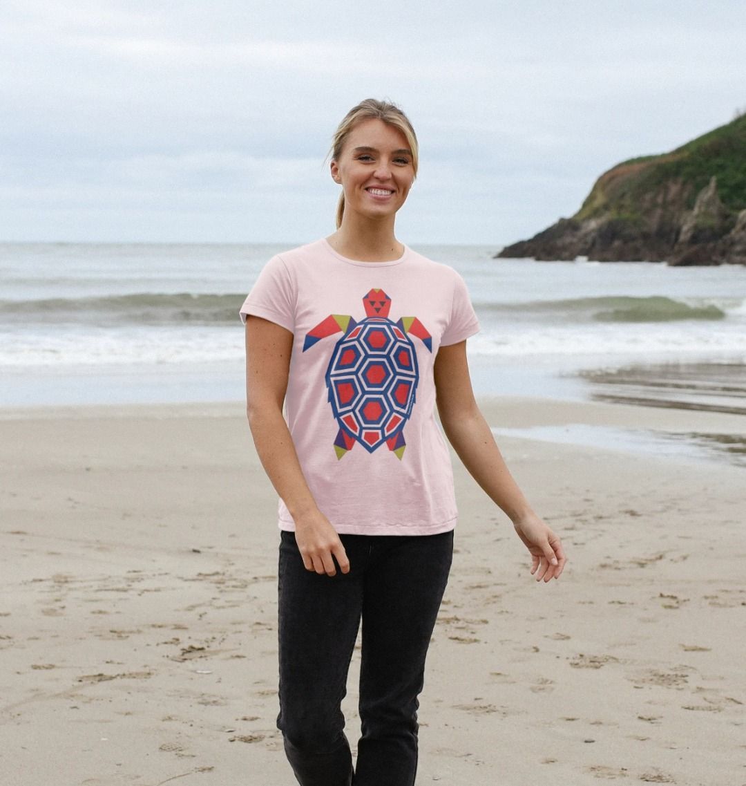 Women's Polygon Turtle Organic Tee