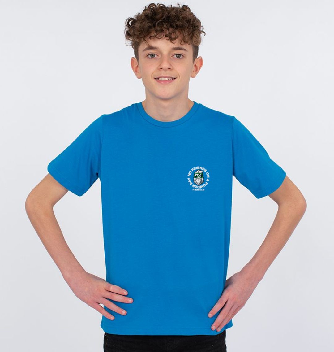 Funky Yeti Kids Tee - No Friends On A Powder Day