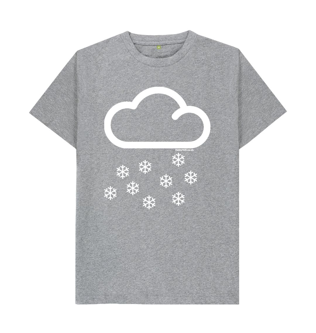 Athletic Grey Funky Yeti Men's Tee - Snow Cloud