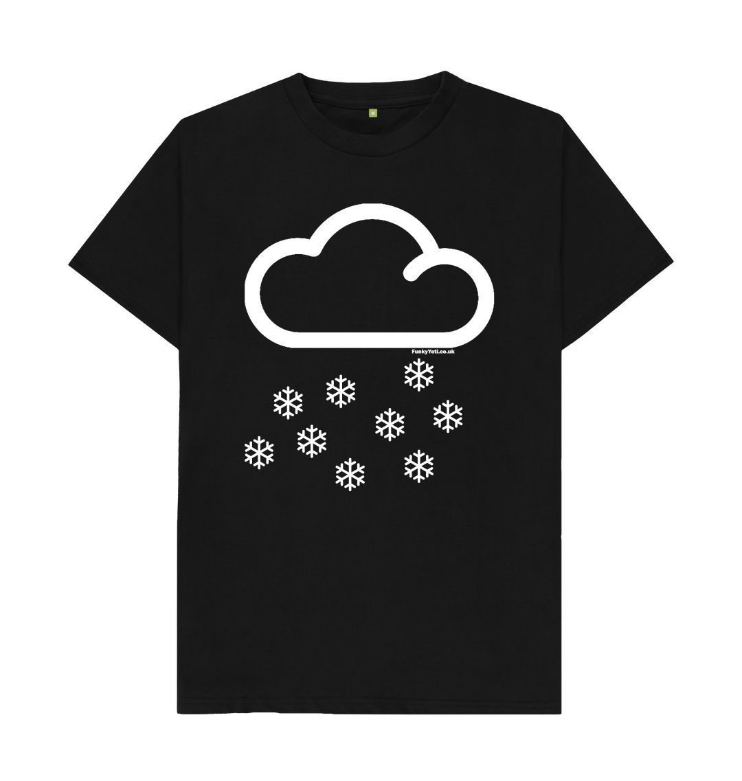 Black Funky Yeti Men's Tee - Snow Cloud