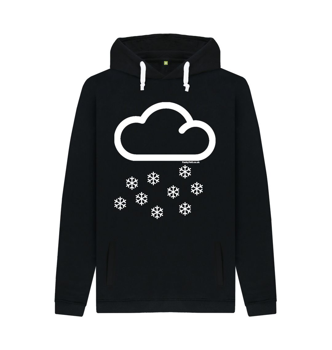 Black Funky Yeti Men's Pullover Hoodie - Snow Cloud