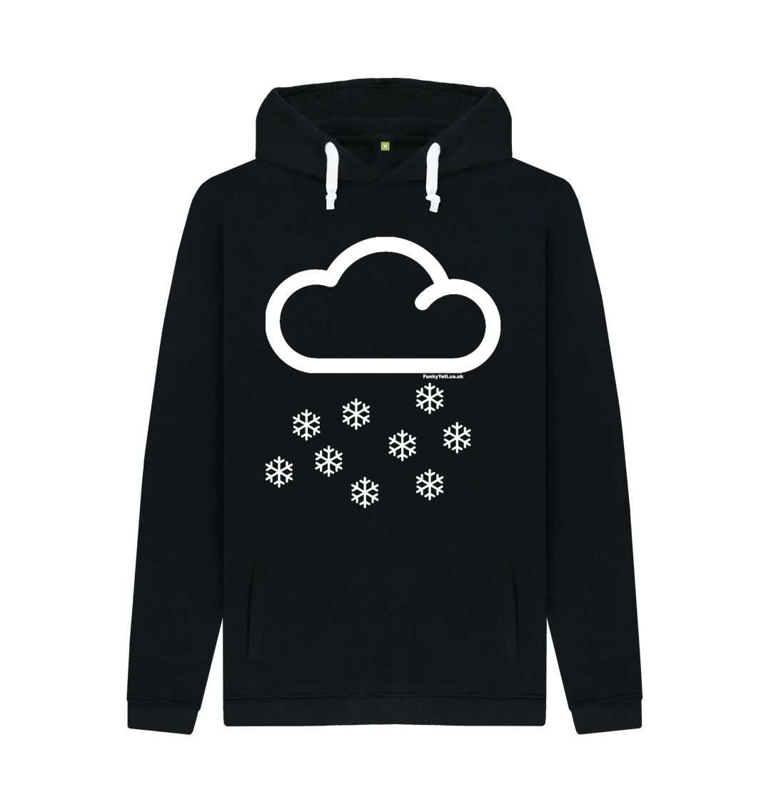 Black Funky Yeti Men's Pullover Hoodie - Snow Cloud