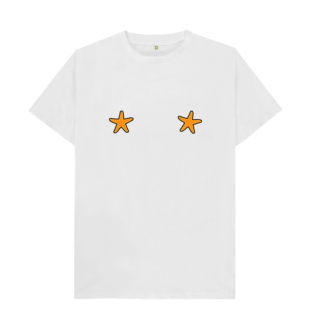 White Men's Starfish Organic Tee