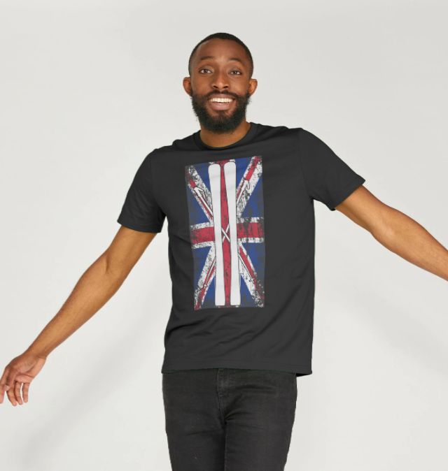 Men's Ski Flag Organic Tee
