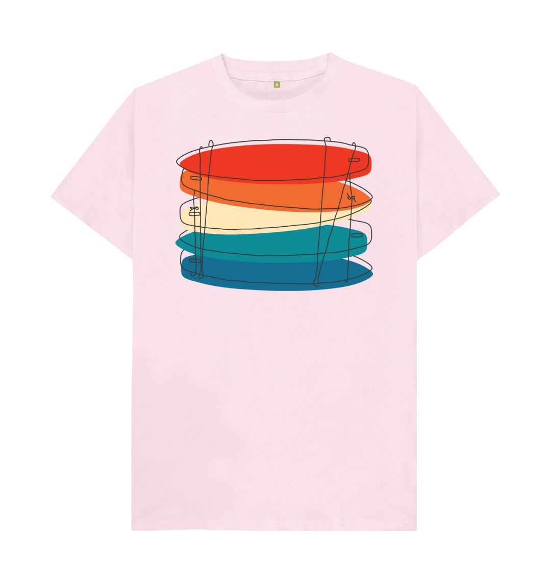 Pink Men's Surf Quiver Organic Tee
