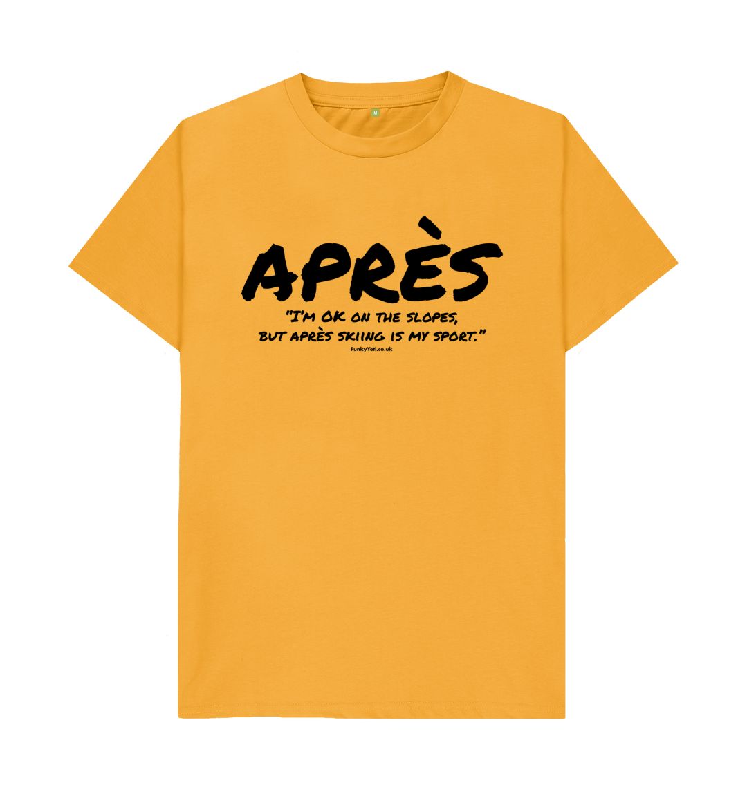 Mustard Men's Apres Ski Organic Tee - Black