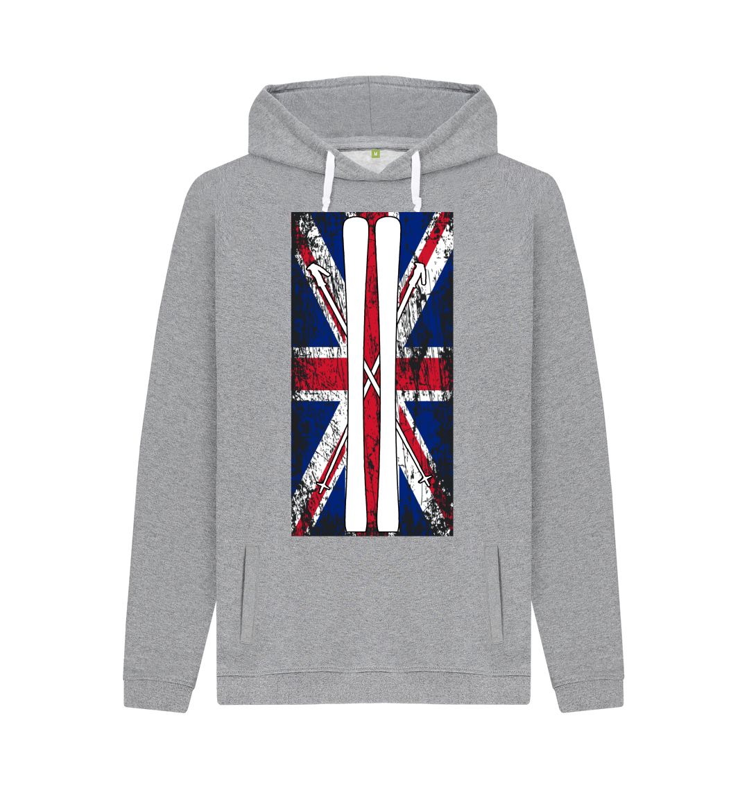 Light Heather Funky Yeti Men's Pullover Hoodie - Ski Flag
