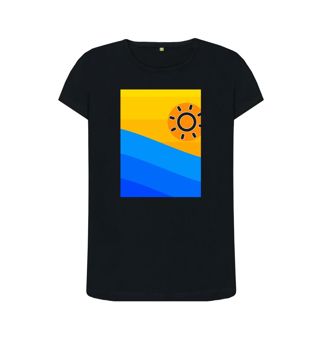 Black Women's Sun Is Rising Organic Tee