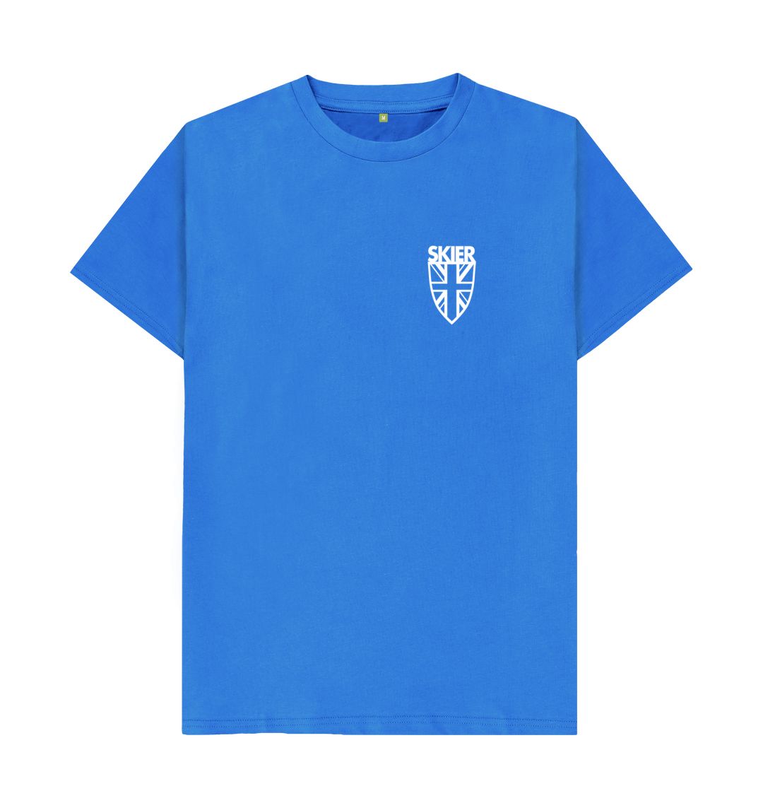 Bright Blue Men's GB Shield Organic Tee