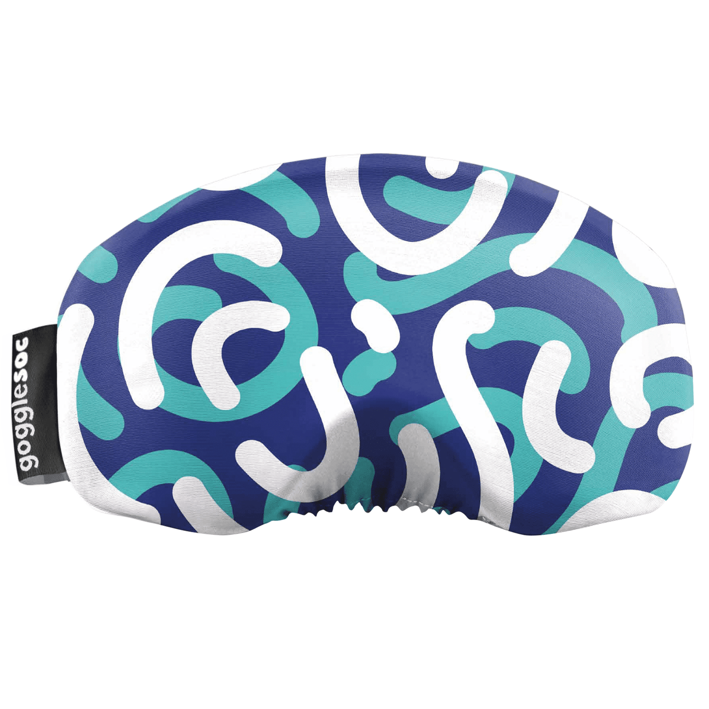 Gogglesoc - Bright Blue Curves Soc Funky Yeti Exclusive Goggle Cover