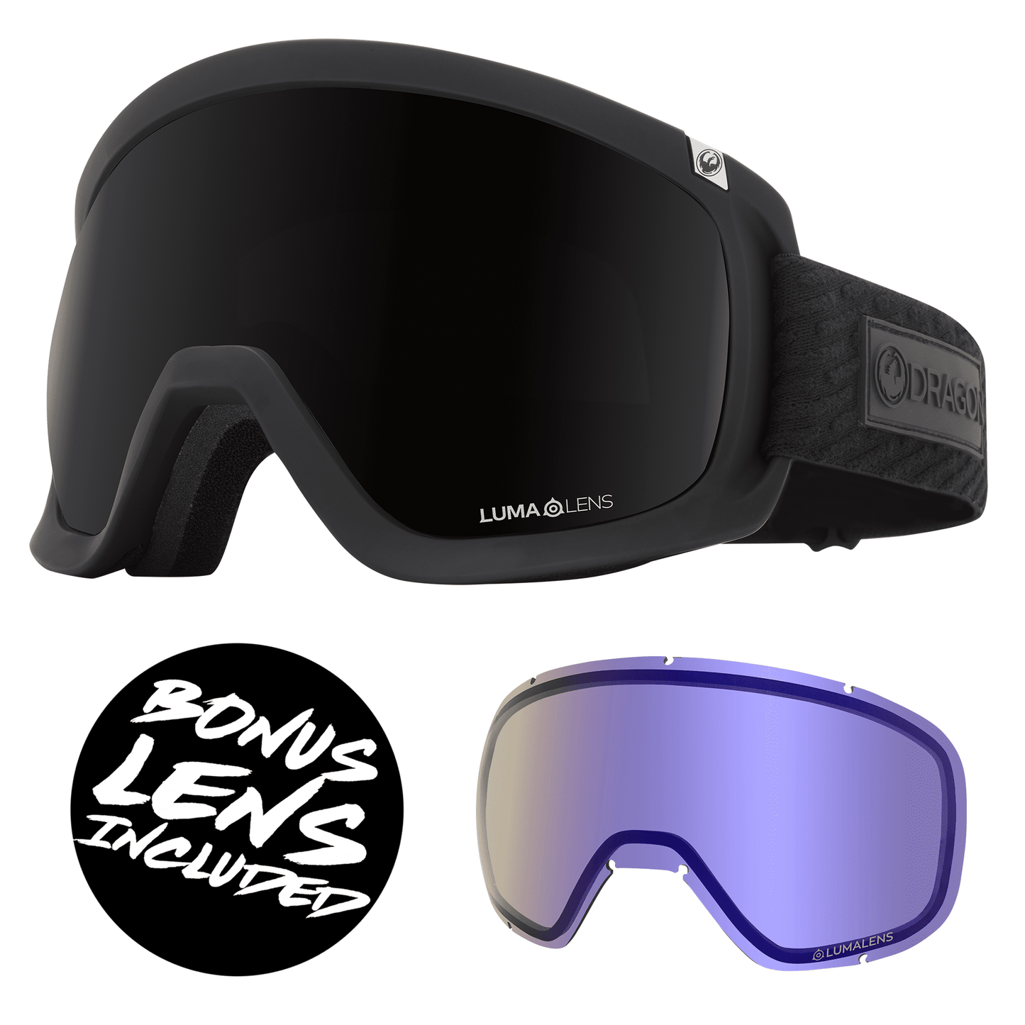 Dragon D3 OTG Goggles - Midnight