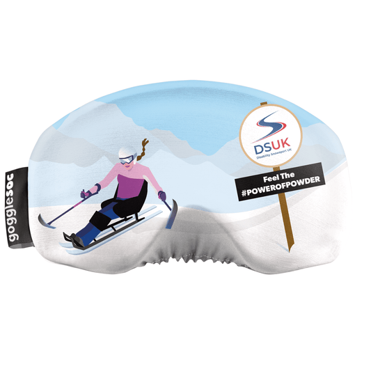 Disability Snowsport UK Gogglesoc Ski Snowboard Goggle Cover Protector