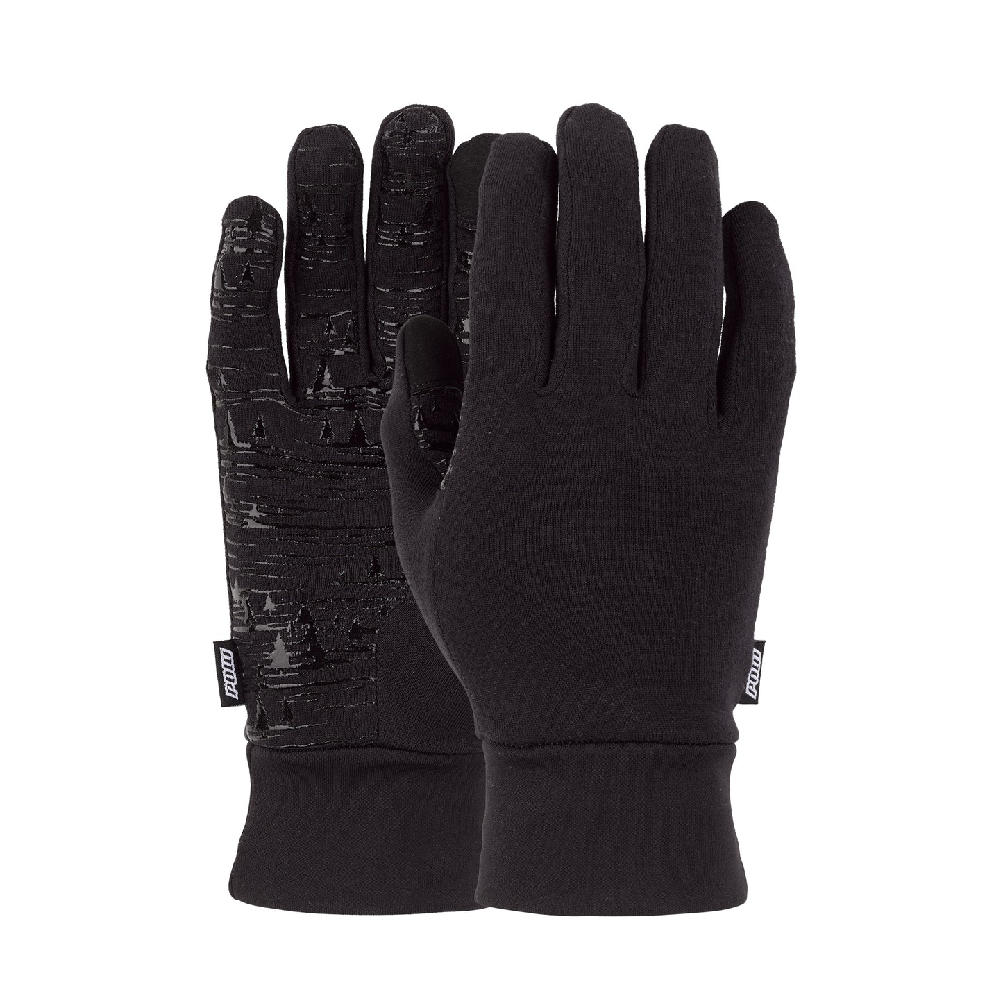 POW Poly Pro TT Unisex Ski / Snowboard Glove Liner Black