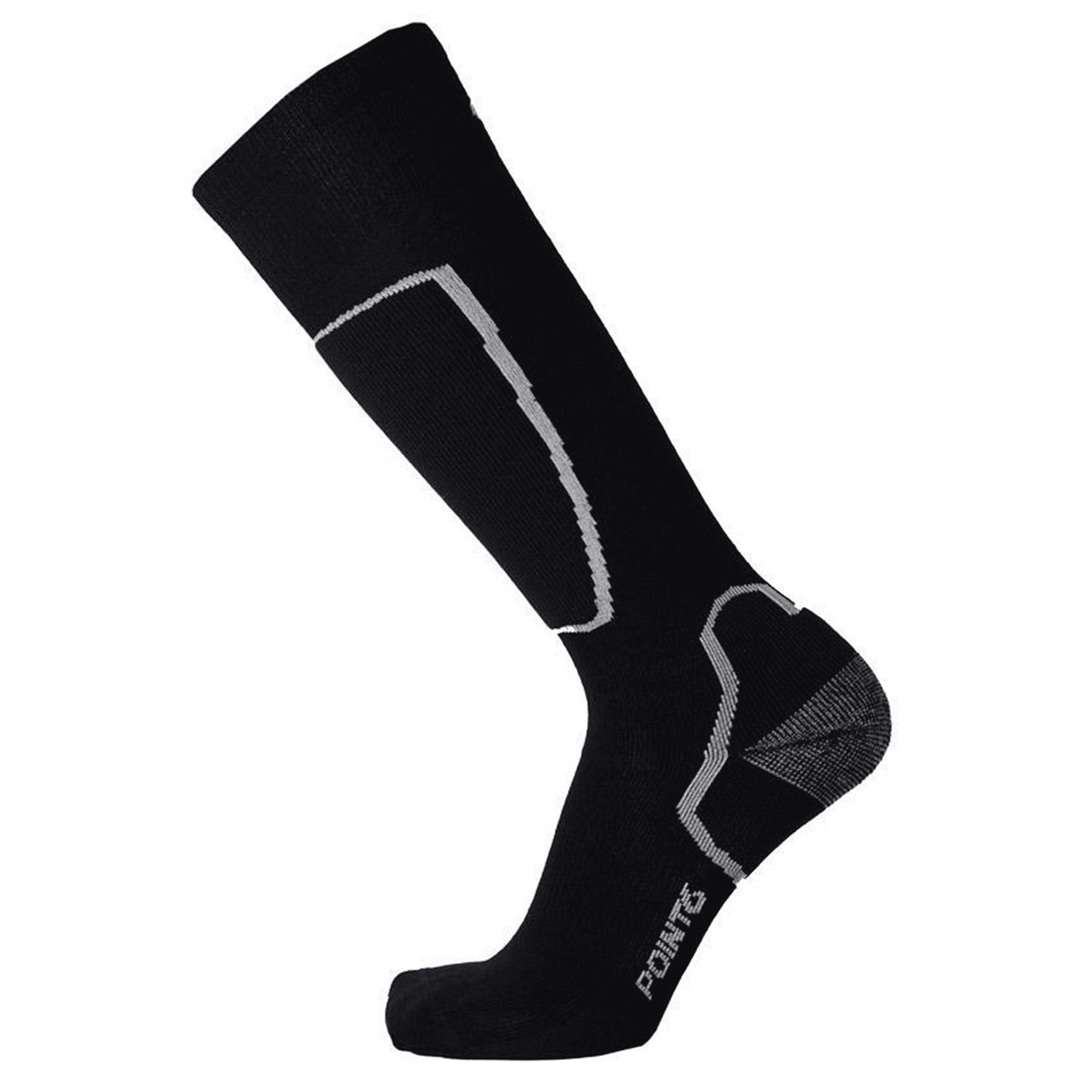 Point6 Merino Wool Ski Socks - Pro Light Black