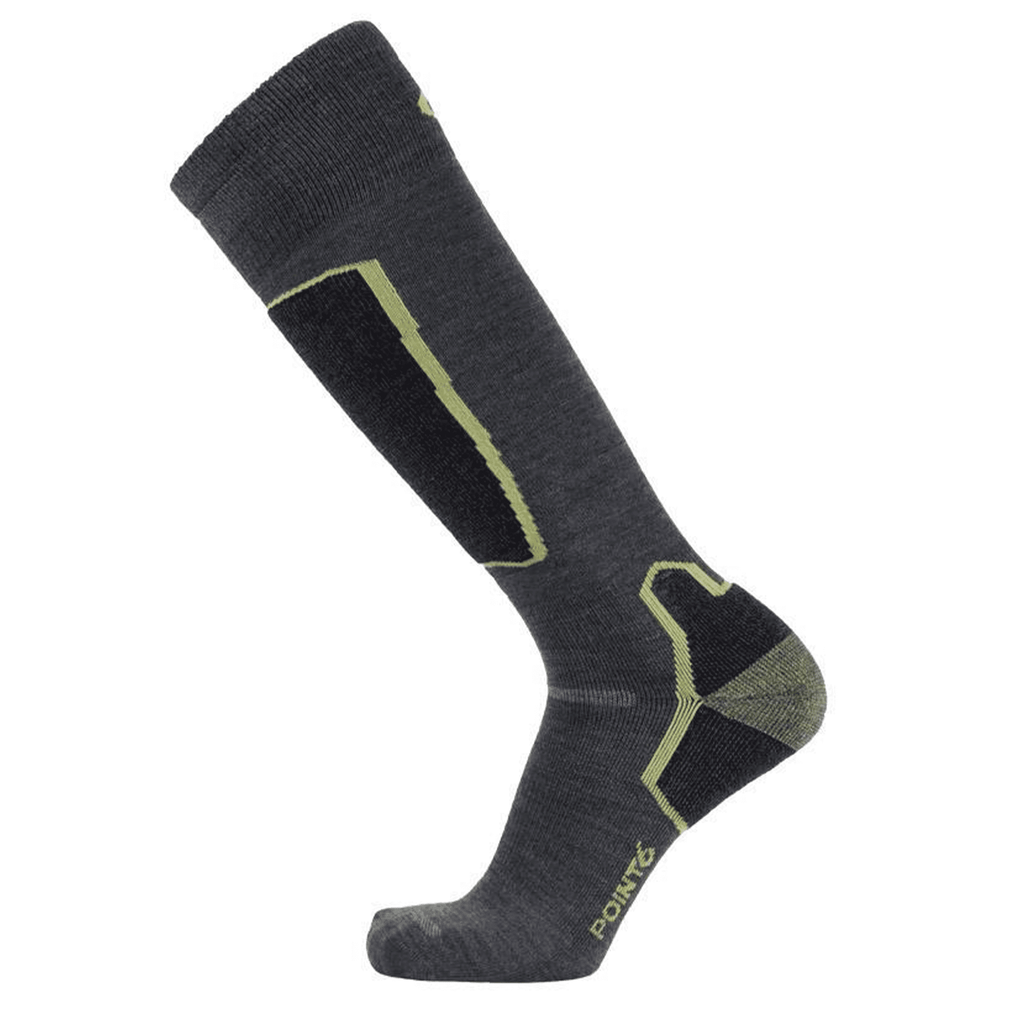 Point6 Merino Wool Ski Socks - Pro Light Bright Lime